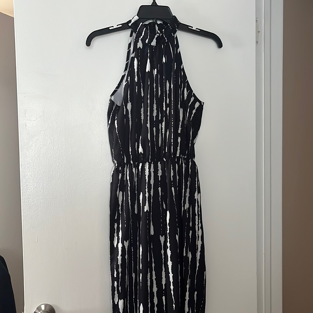 Halter neck wide leg jumpsuit